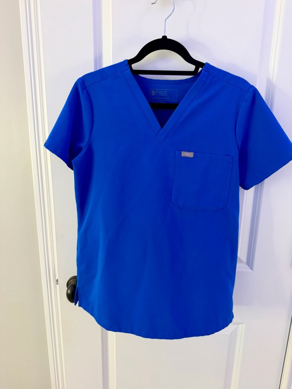 Figs V-Neck Top in Royal Blue